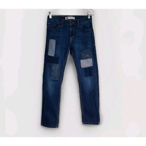 Levis 511 Patch work Style Slim Fit Mid Rise Jeans Youth Reg  27 X 27 XLNT